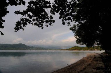 Discover tranquility with this stunning tropical pier scene, perfect for travel and nature themes. Relaxing ocean views.
