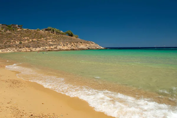 Psili Ammos Beach Transparent Turquoise Water Serifos Island Greece — Stock Photo, Image