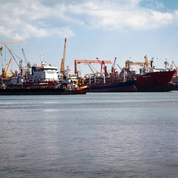 Turkey Istanbul Tuzla Shipyard Overview Shipbuilding Industry August 2022 — Stock Photo, Image