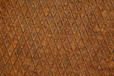 Paslı metal plaka yüzeyi. Paslı metal desen arkaplanı