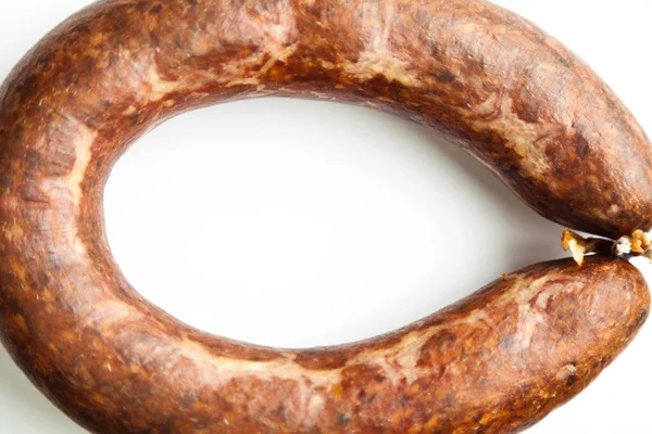 Hemlagad Kangal Sucuk Tillverkad Olika Kryddblandningar Som Används Turkiska Köket — Stockfoto