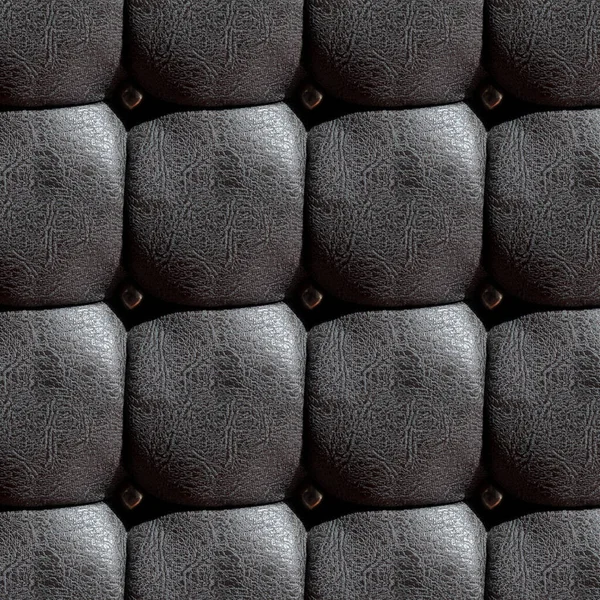 Wird Als Lederartiger Dunkler Geknöpfter Stoffsteppstoff Sessel Oder Wanddekoration Verwendet — Stockfoto
