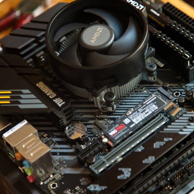 Enjoy exceptional performance with the Asus Tuf Gaming B450M Pro S Gaming black motherboard. August 27 2022 Istanbul Turkey