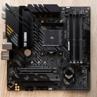 Enjoy exceptional performance with the Asus Tuf Gaming B450M Pro S Gaming black motherboard. August 27 2022 Istanbul Turkey