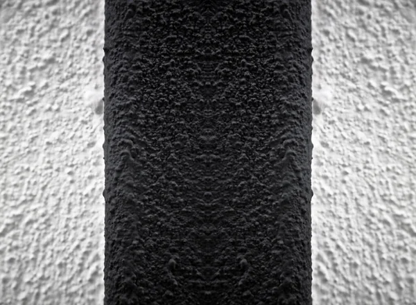 Black White Colored Wall Texture Rough Surface Two Color Rough — Stock Photo, Image