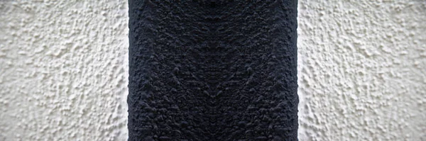 Μαύρο Και Άσπρο Χρώμα Υφή Τοίχου Τραχιά Επιφάνεια Δύο Χρώμα — Φωτογραφία Αρχείου