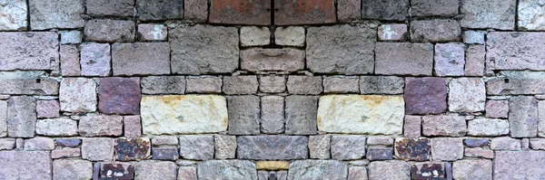 Robuste Beige Und Lila Geschliffene Steinmauer Gut Für Hintergründe Nahtlos — Stockfoto