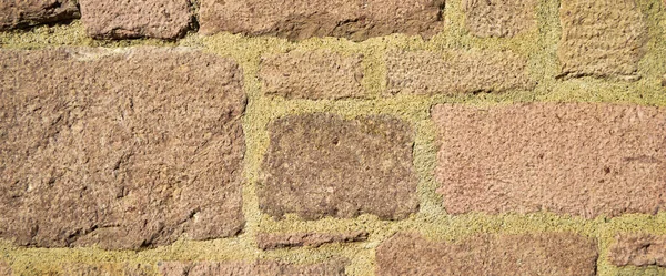 Pevná Béžová Purpurově Řezaná Kamenná Zeď Vhodná Pro Zázemí Hladce — Stock fotografie