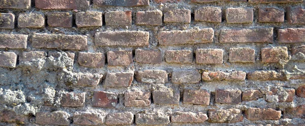 Old red brick wall vintage texture,  brick wall close up texture, grunge vintage brick wall background