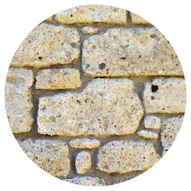 Sağlam sarı ve bej kesimli taş duvar, arka planlar için iyi, düzgün sıralanmış.