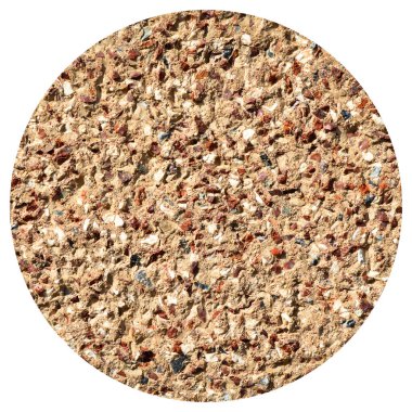 Kırmızı ve bej mozaik taş duvar dokusu, mozaik duvar arkaplanı