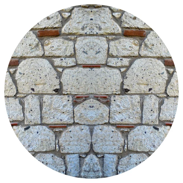 Stevige Witte Beige Geslepen Stenen Muur Goed Voor Achtergronden Naadloos — Stockfoto