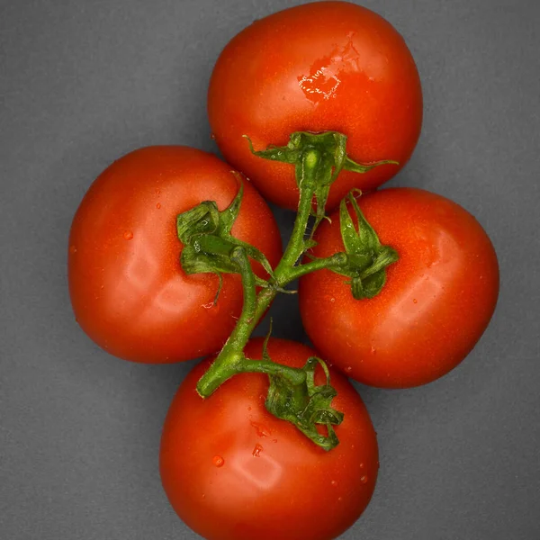 Verse Smakelijke Tomaat Alle Biologische Tomaat Verse Rode Biologische Tomaat — Stockfoto