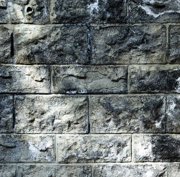 Parede Pedra Cortada Branca Cinza Resistente Boa Para Fundos Sem — Fotografia de Stock