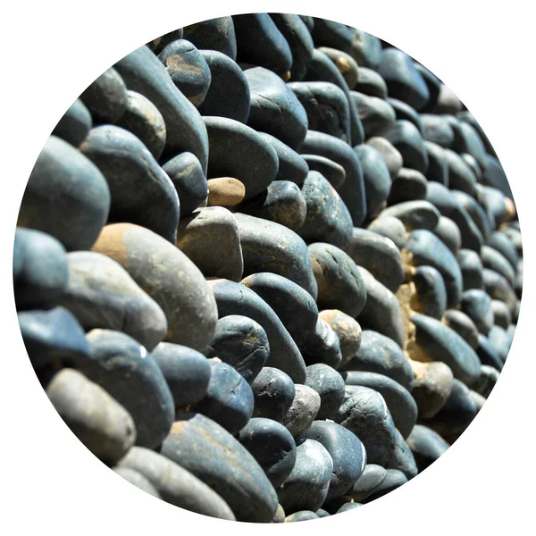 Kék Kavics Textúra Háttér Dekoratív Kis Kövek Textúra Tapéta — Stock Fotó