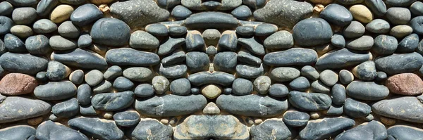 Niebieskie Kamyki Tekstury Tło Dekoracyjne Małe Kamienie Tekstury Tapety — Zdjęcie stockowe