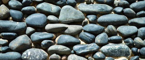 Blue Pebbles Texture Background Decorative Small Stones Texture Wallpaper — Stock Photo, Image