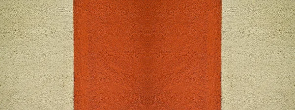 Rood Wit Gekleurde Muur Textuur Met Ruwe Oppervlak Twee Kleuren — Stockfoto