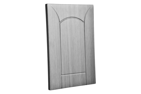 Декоративные Черно Белый Деревянный Кухонный Шкаф Двери Изолированы Белом Фоне — стоковое фото