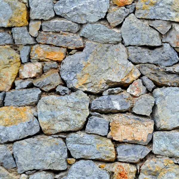 Robuste Blau Und Grau Geschliffene Steinmauer Gut Für Hintergründe Nahtlos — Stockfoto