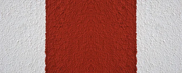 Red White Colored Wall Texture Rough Surface Two Color Rough — Stock Photo, Image