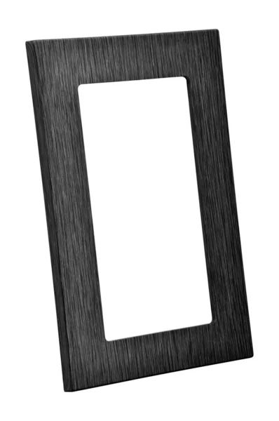 Decorative Black White Wooden Kitchen Cabinet Door Isolated White Background — Stock Photo, Image