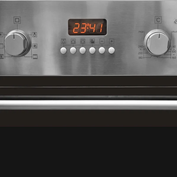 Moderne Keuken Heeft Een Oven Het Bedieningspaneel Oven Bedieningspaneel — Stockfoto