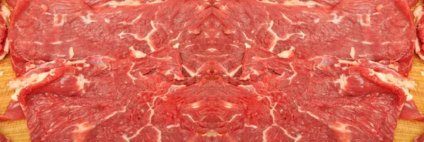 Daging Mentah Yang Bersih Dan Segar Tekstur Daging Sapi Merah — Stok Foto