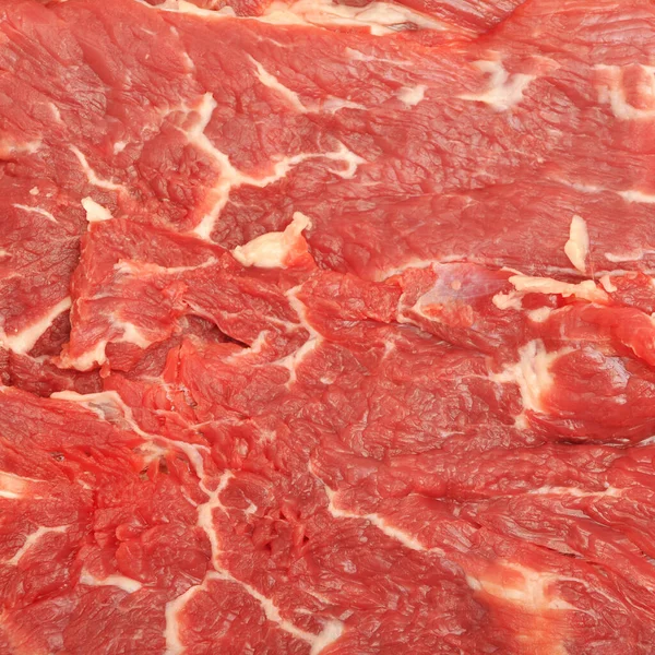 非常に新鮮な赤肉の牛肉 赤牛の肉のテクスチャをきれいにする — ストック写真
