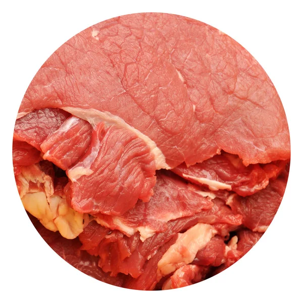 Clean Very Fresh Red Raw Meat Beef Red Cow Meat — Stock Photo, Image
