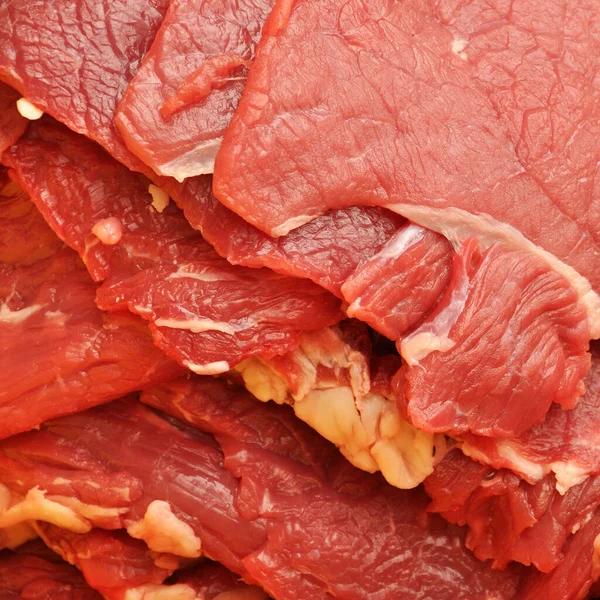 Limpiar Carne Cruda Roja Muy Fresca Textura Carne Vaca Roja — Foto de Stock