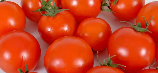 Färsk Välsmakande Tomat Alla Ekologiska Tomater Färsk Ekologisk Tomat Isolerad — Stockfoto