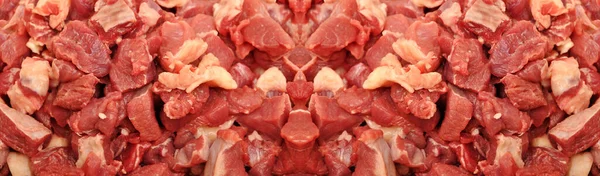 Schoon Zeer Vers Rood Rauw Vlees Rundvlees Rode Koe Vlees — Stockfoto