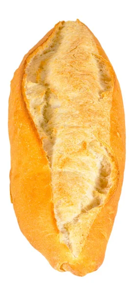 Pão Fresco Cozido Nutritivo Dourado Isolado Fundo Branco — Fotografia de Stock