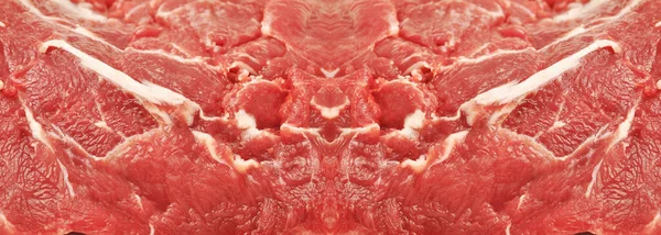 Carne Cruda Rossa Molto Fresca Pulita Consistenza Della Carne Mucca — Foto Stock