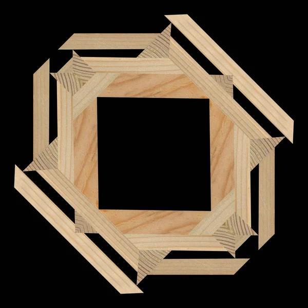 Drewniana Markiza Wzory Stworzone Połączenia Różnych Lasów Drewniana Podłoga Parkiet — Zdjęcie stockowe