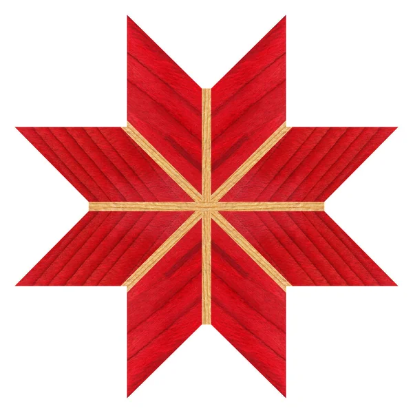 Hölzerne Rote Intarsien Muster Aus Verschiedenen Hölzern Holzboden Parkett Schneidebrett — Stockfoto