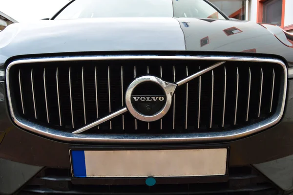 Logotipo Metal Cromado Volvo Carro Luxo Cidade Istambul Maio 2023 — Fotografia de Stock