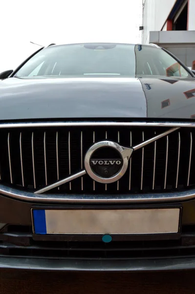 Volvo Króm Fém Logó Luxus Autó Isztambulban Május 2023 Istanbul — Stock Fotó