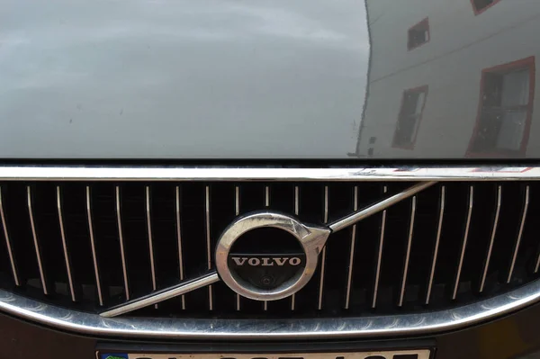 Volvo Chroom Metalen Logo Luxe Auto Istanbul Stad Mei 2023 — Stockfoto