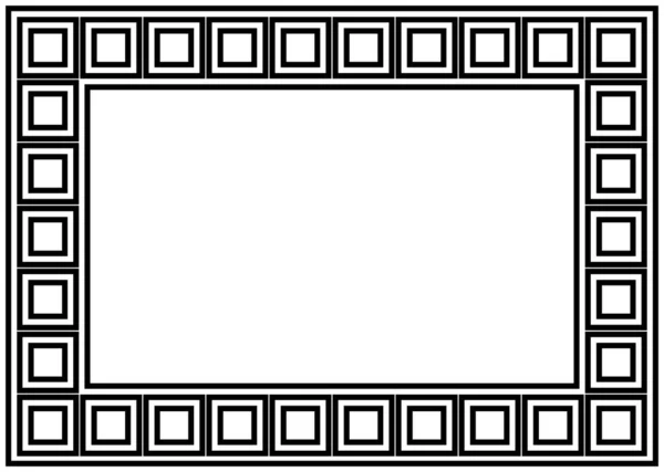 Ελληνικά Διακοσμητικά Καρέ Μαιάνδρους Τετράγωνο Περίγραμμα Μαίανδρου Από Επαναλαμβανόμενο Ελληνικό — Φωτογραφία Αρχείου