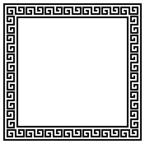 Griekse Frame Ornamenten Meanders Vierkante Meander Rand Van Een Herhaald — Stockfoto