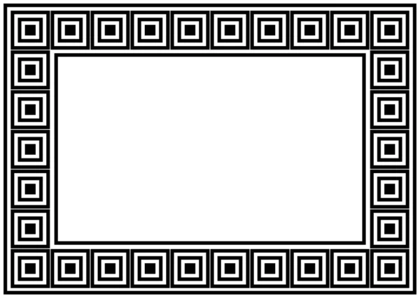 Greek Frame Ornaments Meanders Square Meander Border Repeated Greek Motif Stock Picture