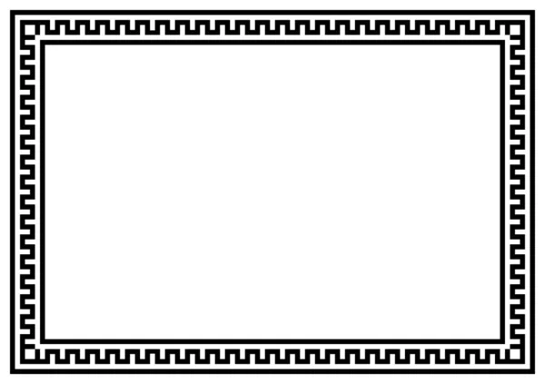 Грецькі Декоративні Прикраси Меблі Квадратний Меандр Повторюваного Грецького Мотиву Вектор Ліцензійні Стокові Фото