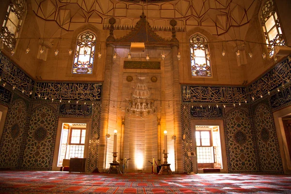 Selimiye Mosque Interiors Were Built Edirne 1575 Ottoman Empire Grand — Stock Photo, Image