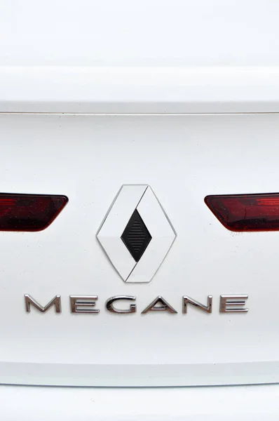 Renault Megane Krom Metall Logotyp Lyxbil Istanbul Stad Maj 2023 — Stockfoto