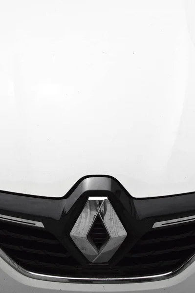 Renault Megane Króm Fém Logó Luxus Autó Isztambulban Május 2023 — Stock Fotó