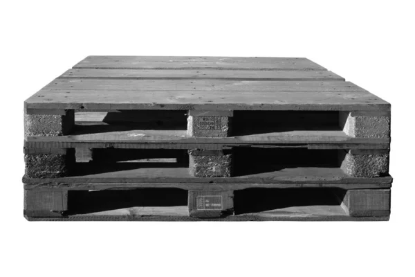 Solidna Drewniana Paleta Sosnowa Stosowana Transporcie Składowaniu Europaleta Paleta Epal — Zdjęcie stockowe