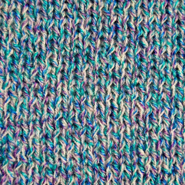 Pattern Fabric Made Wool Handmade Knitted Fabric Colored Wool Background — Stock Photo, Image