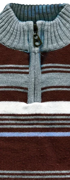 양모로 만들어 특제간 손으로 섬유파란 스웨터 — 스톡 사진